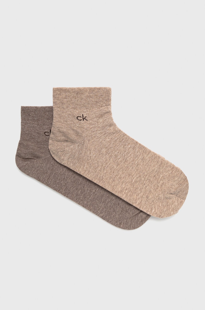 

Calvin Klein - Чорапки (2 бройки), Кафяв