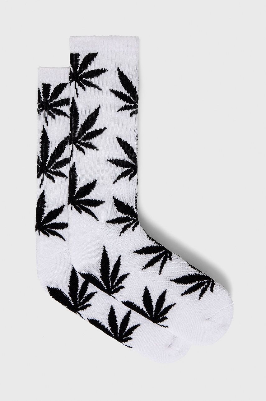 Ponožky HUF pánské, bílá barva - bílá -  55% Bavlna