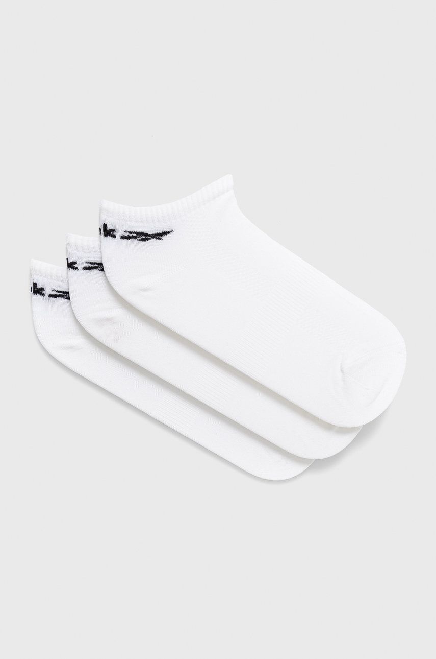 Levně Ponožky Reebok FQ5351 pánské, bílá barva