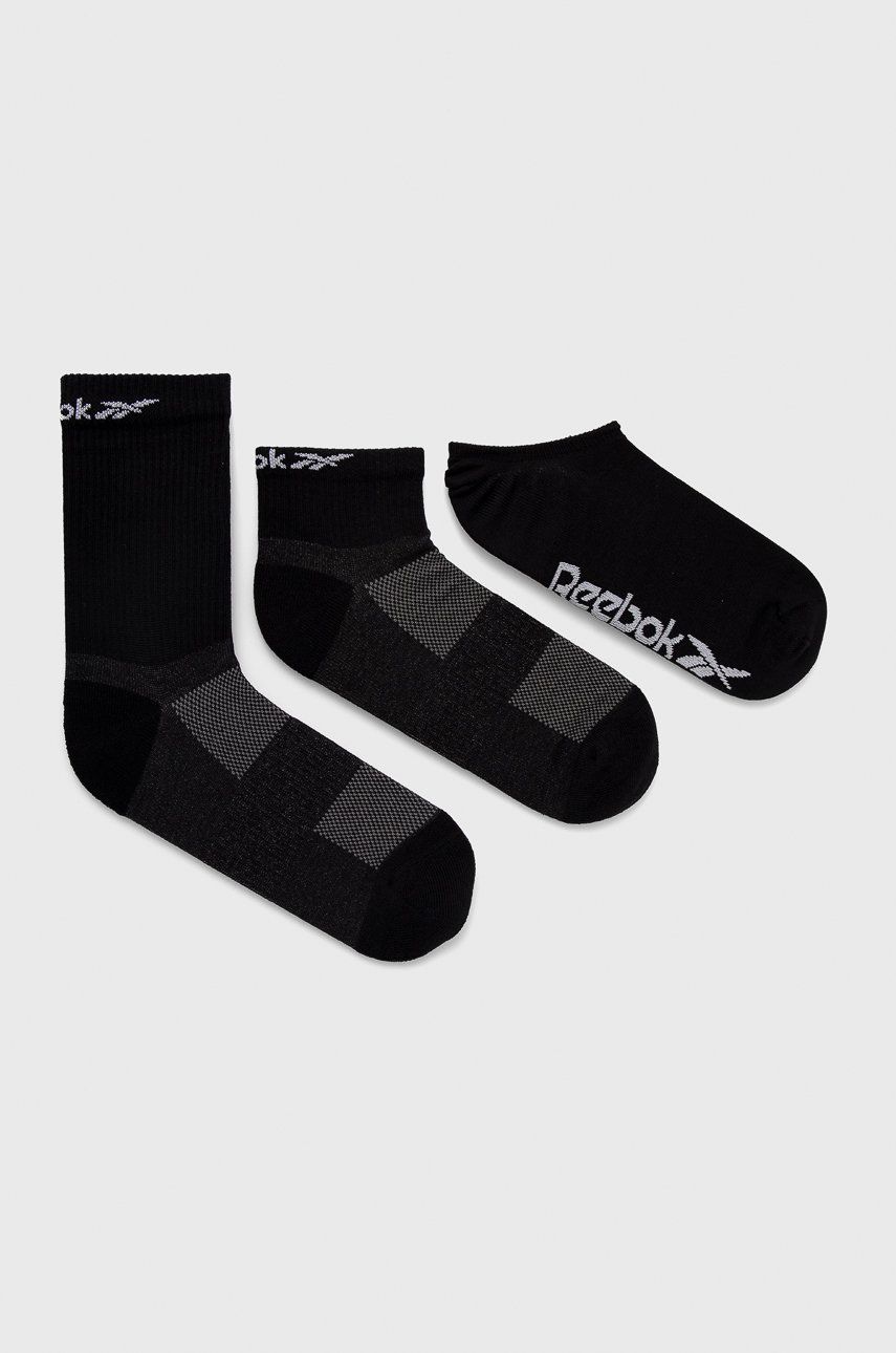 Ponožky Reebok GH0404 černá barva - černá -  Materiál č. 1: 66% Bavlna