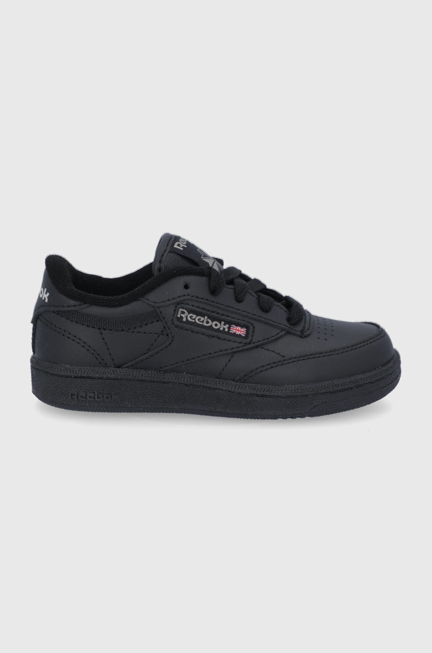 Reebok Classic încălțăminte din piele pentru copii Club C BS6182 culoarea negru