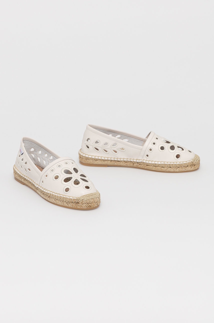 

Шкіряні еспадрилі Red Valentino колір коричневий