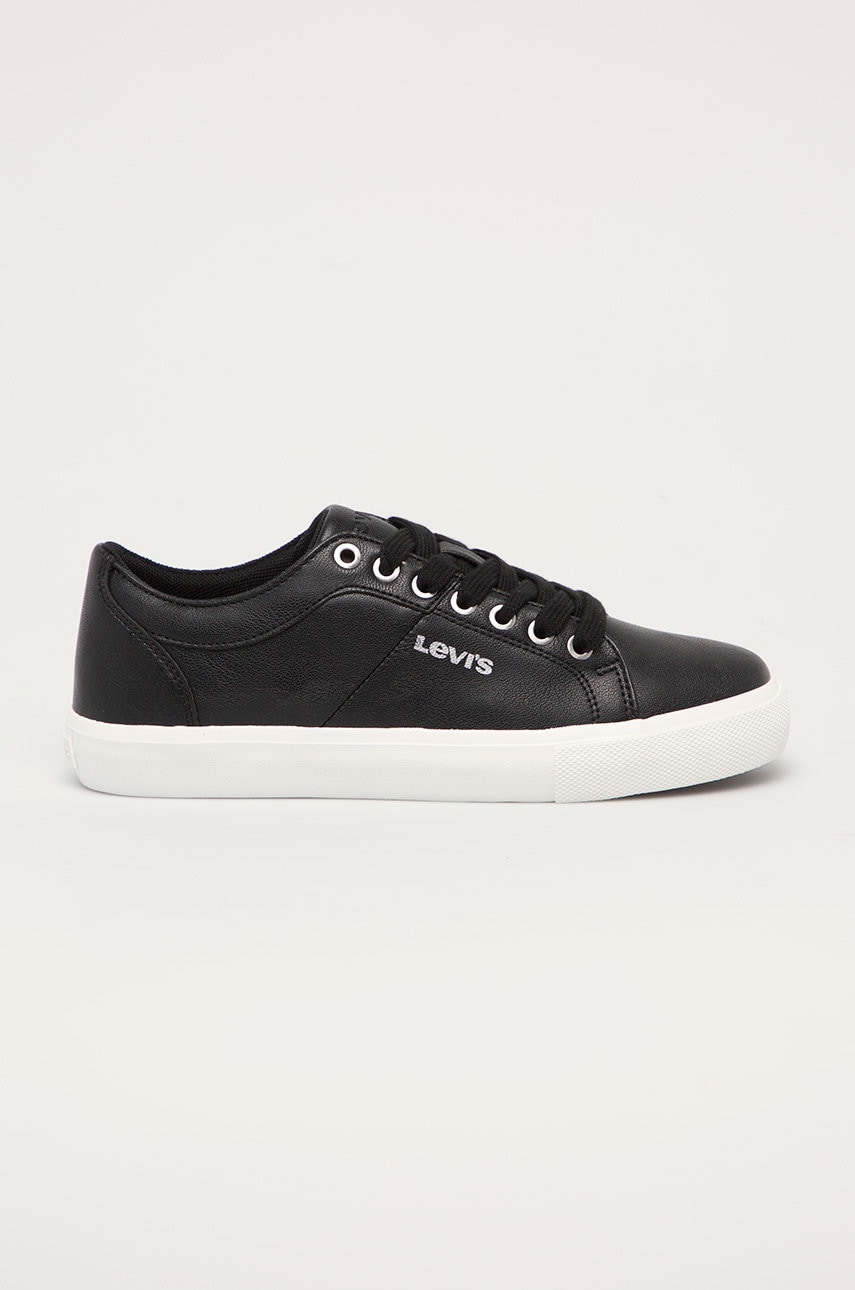 Levi's Pantofi culoarea negru, cu toc plat