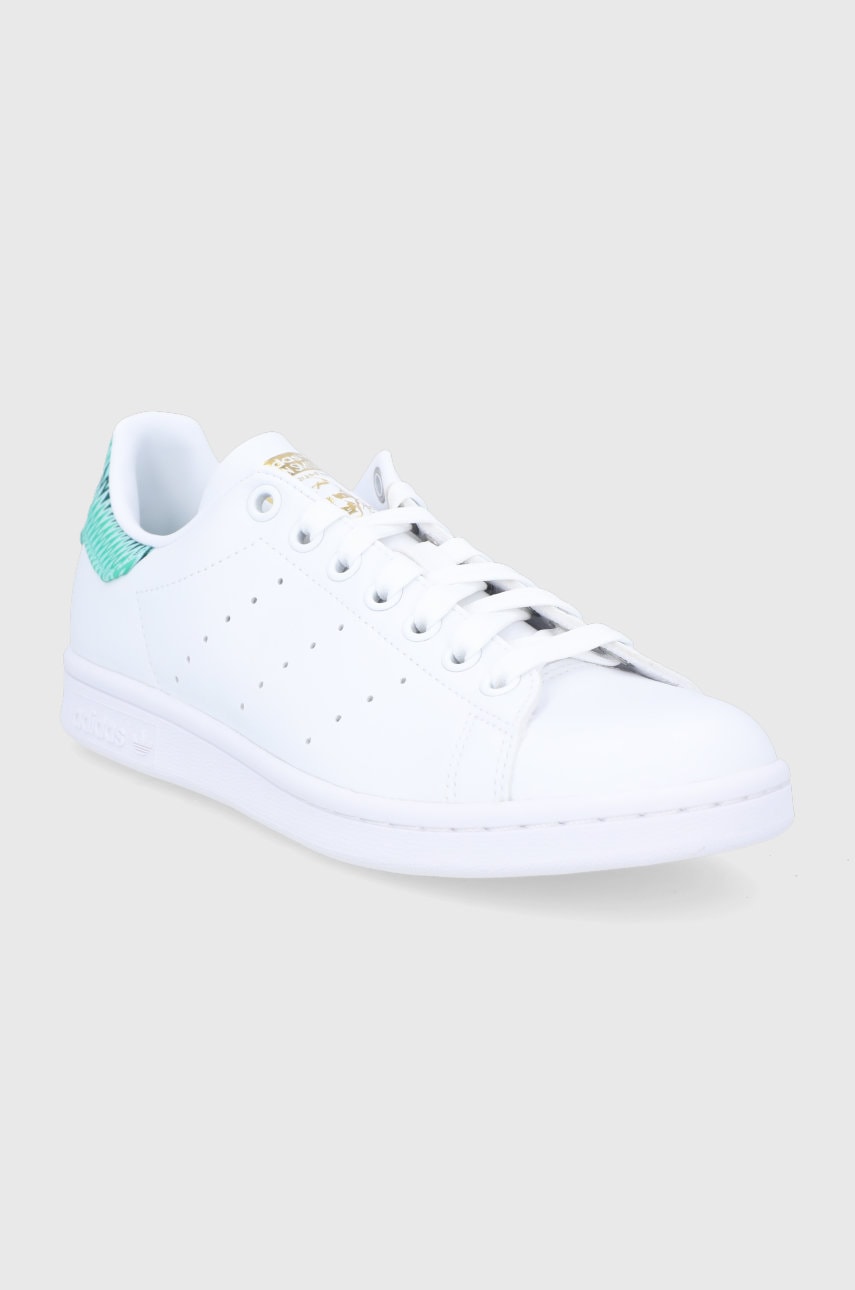 

Черевики adidas Originals Stan Smith колір білий на плоскому ходу