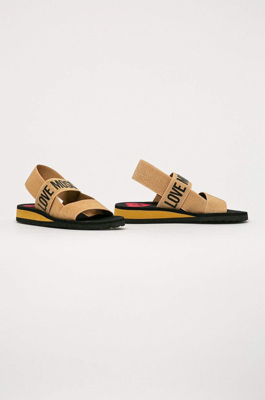 

Сандалии Love Moschino женские цвет золотой