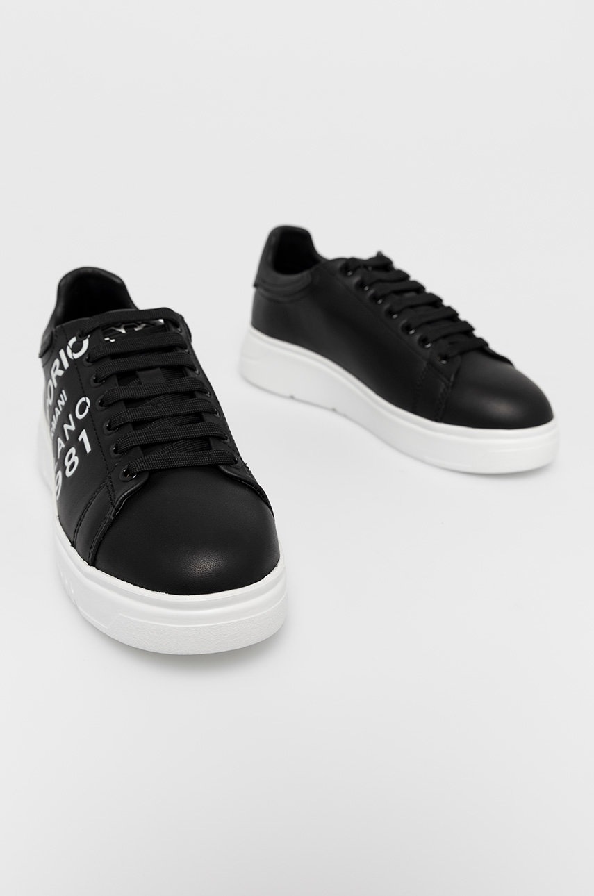 

Ботинки Emporio Armani цвет чёрный на платформе