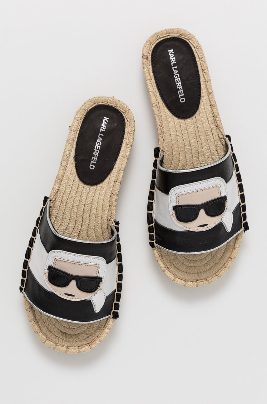 

Шльопанці Karl Lagerfeld колір чорний