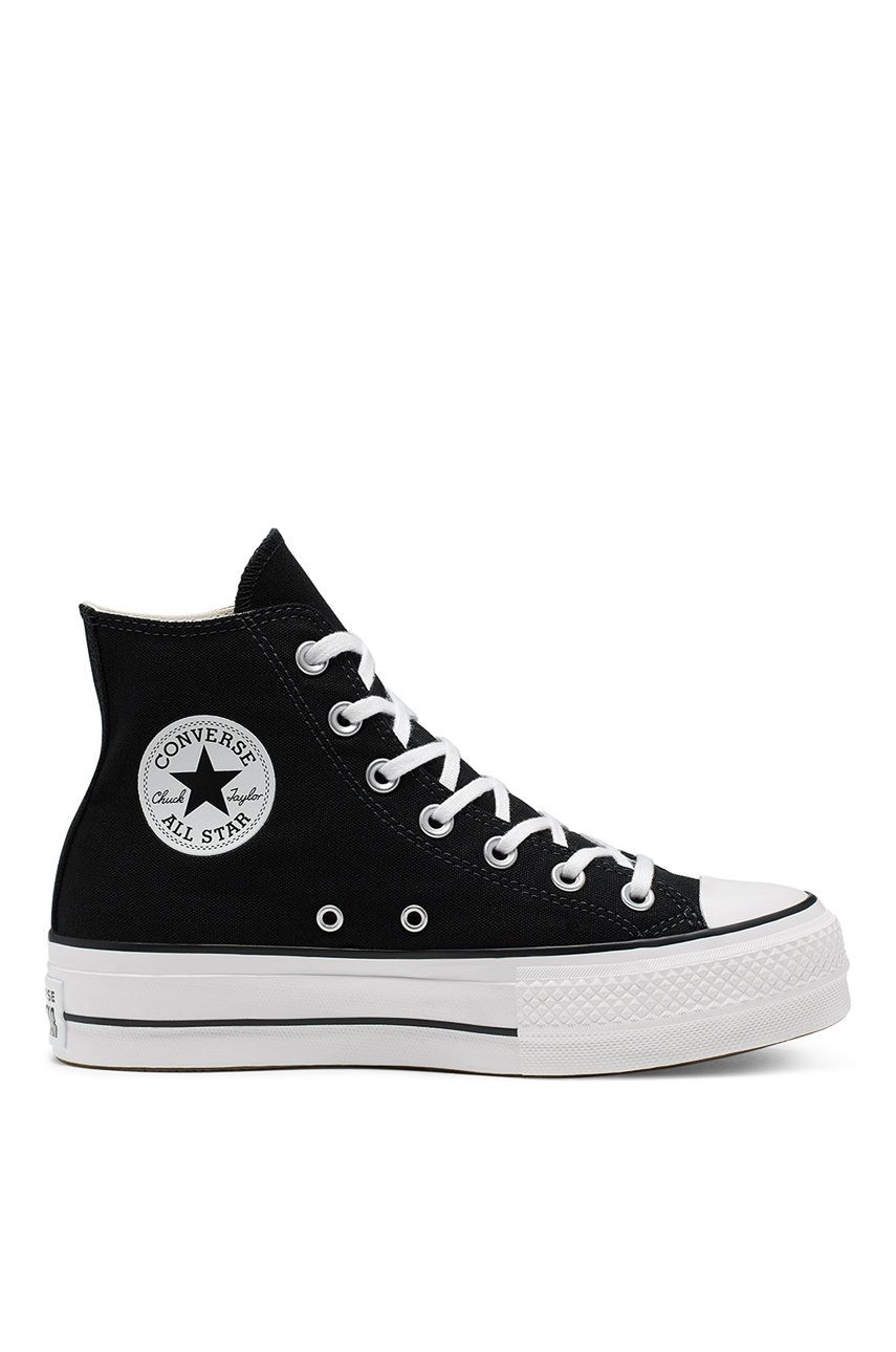 Converse Chuck Taylor All-star Hi Platform Black White 560845c 560845c-black