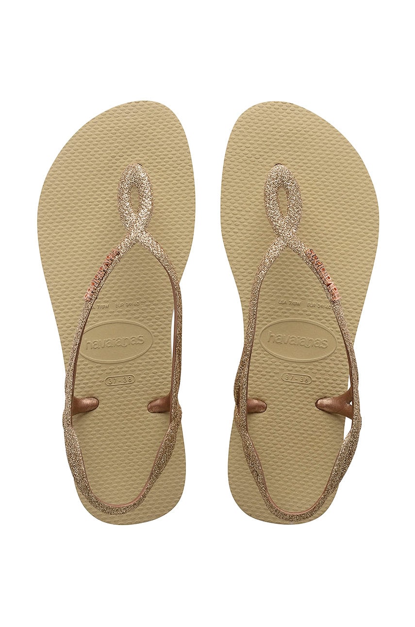 Havaianas sandale LUNA PREMIUM II femei, culoarea bej 4146130.0154 Havaianas sandale LUNA PREMIUM II femei, culoarea bej 4146130.0154