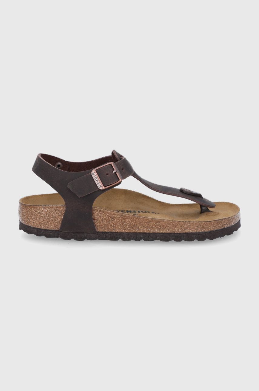 Birkenstock Sandale de piele Kairo femei, culoarea maro answear.ro imagine megaplaza.ro