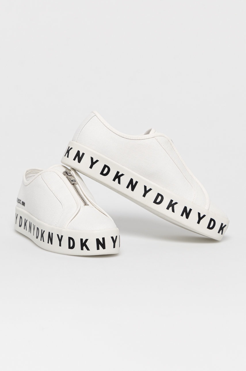 

Ботинки Dkny цвет белый на платформе