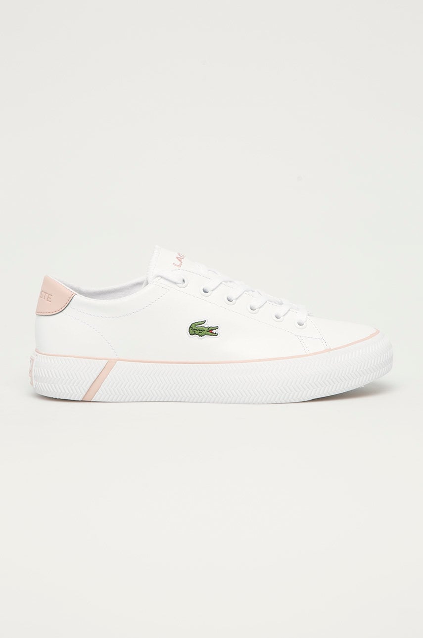 Lacoste Ghete de piele culoarea alb