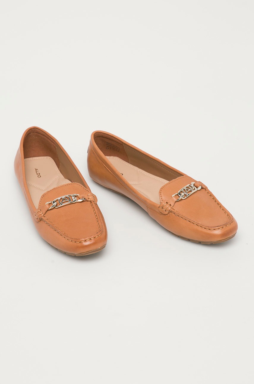 

Кожаные мокасины Aldo женское цвет коричневый