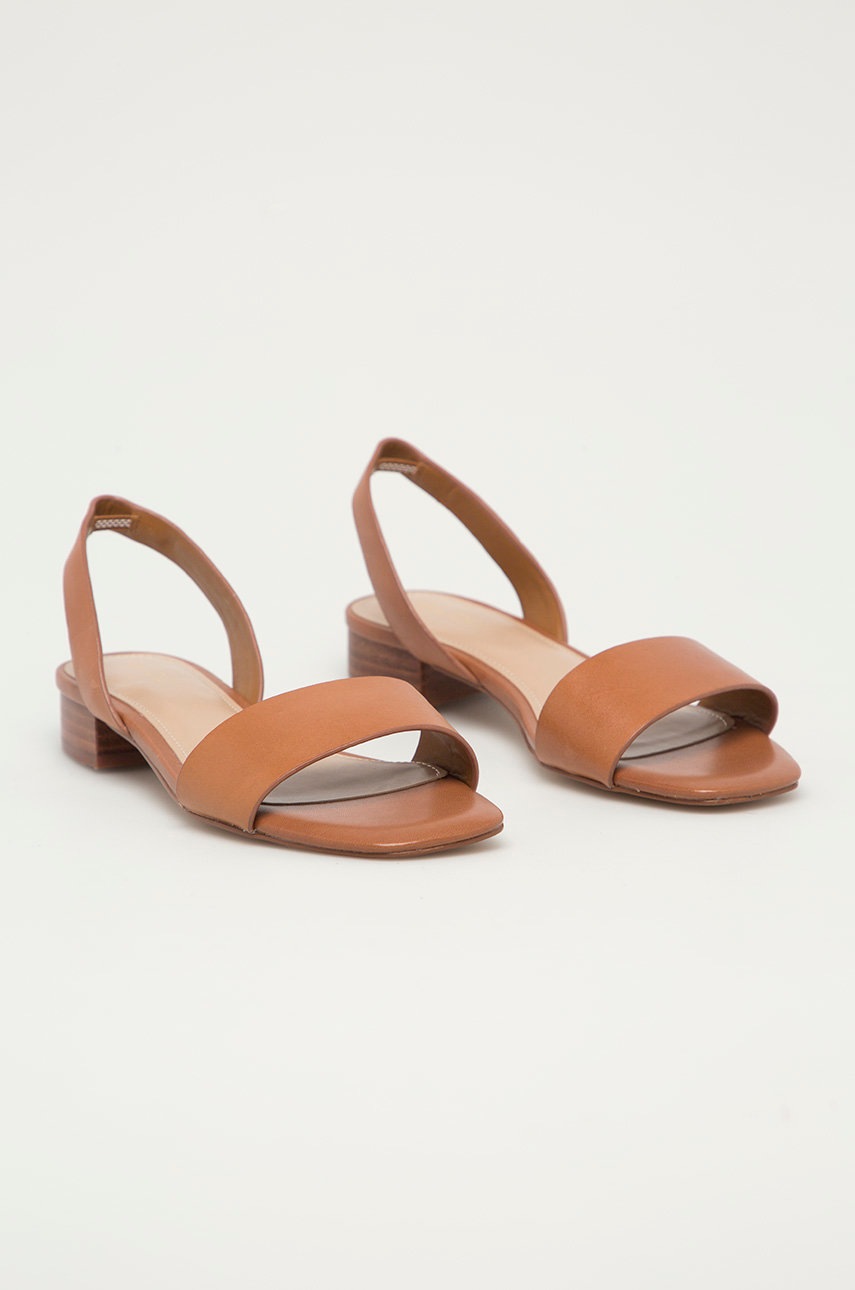 

Шкіряні сандалі Aldo жіночі колір коричневий