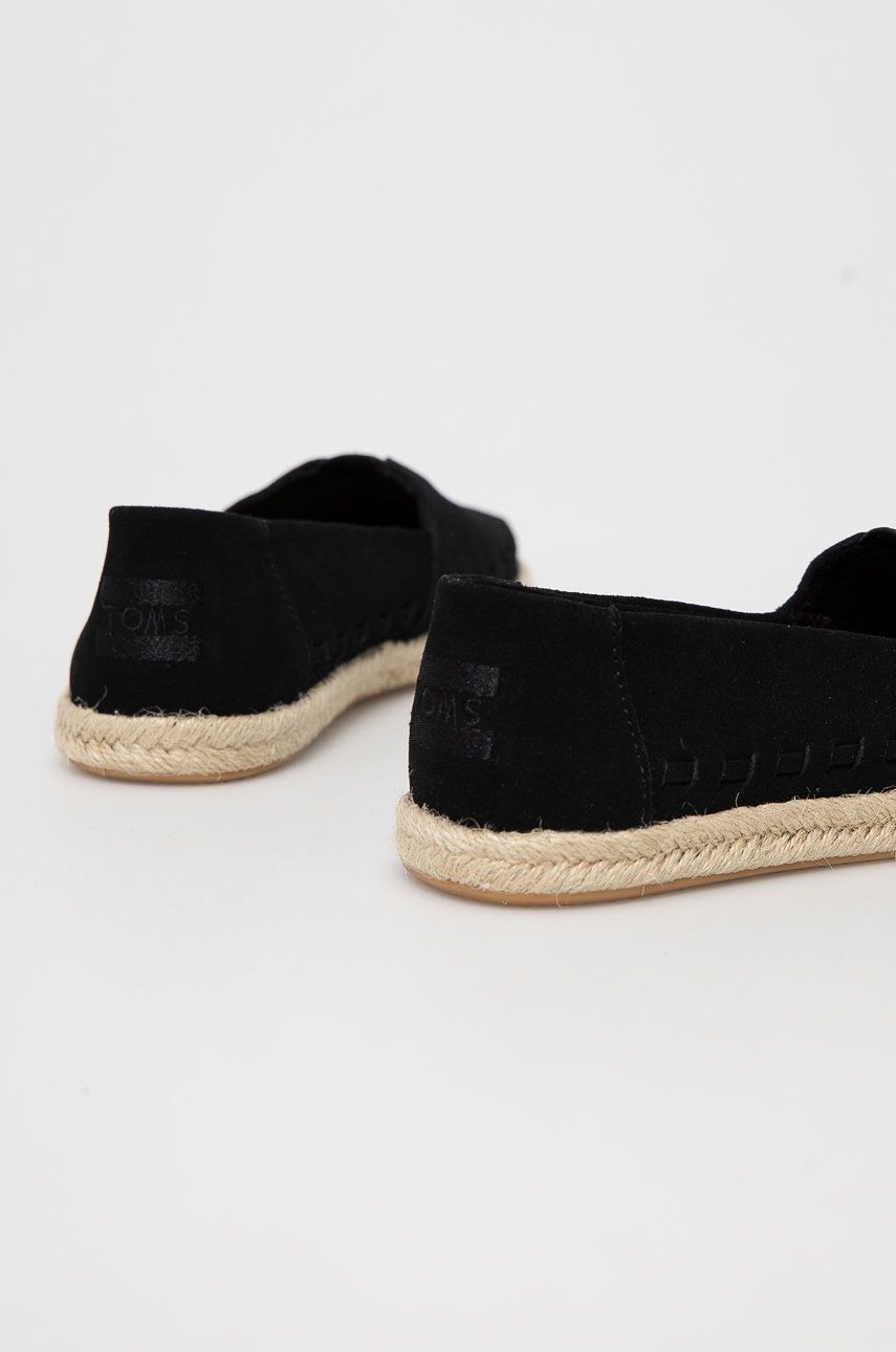 

Замшеві еспадрилі Toms колір чорний