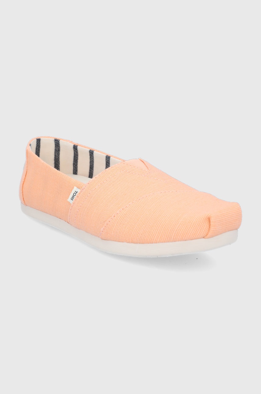 

Еспадрилі Toms Heritage Canvas колір помаранчевий
