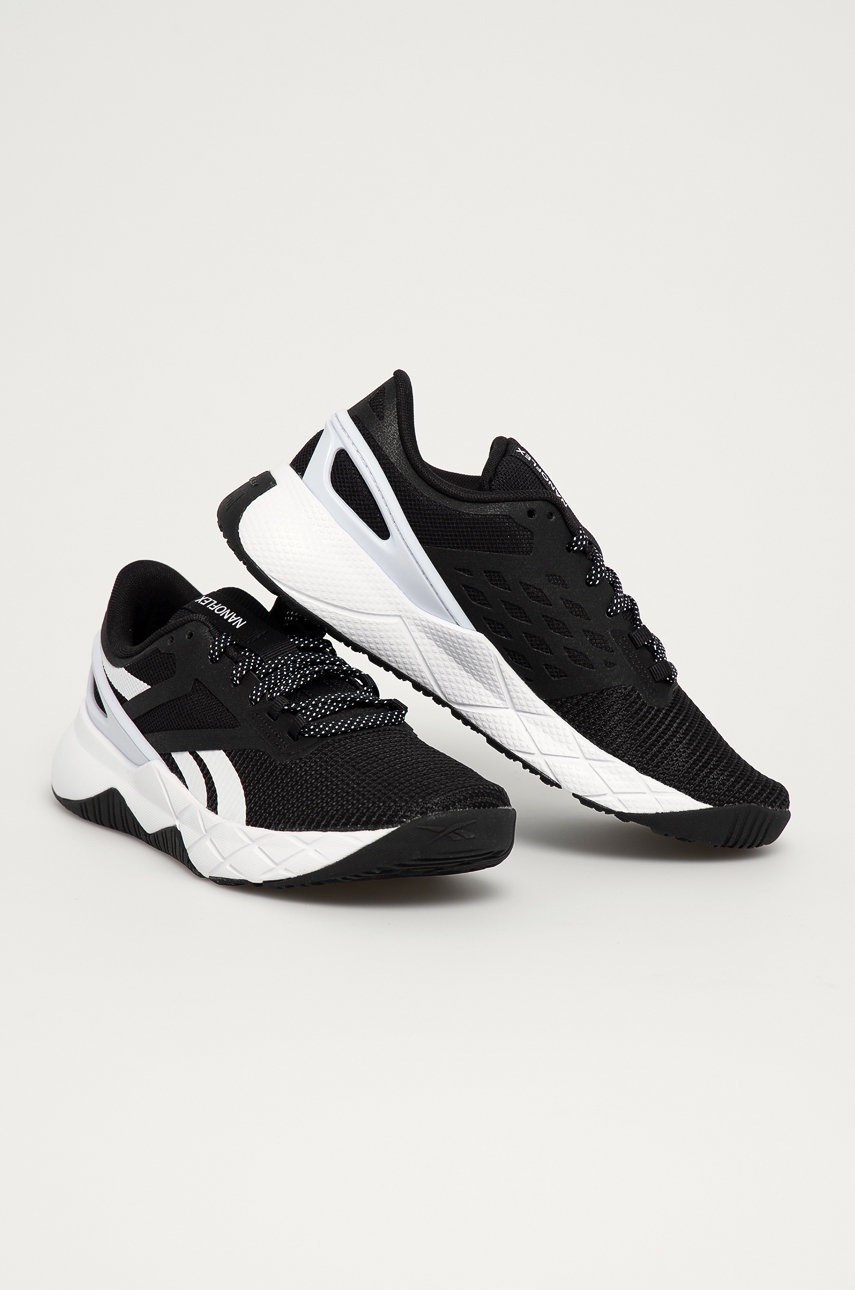 

Черевики Reebok колір чорний на плоскому ходу