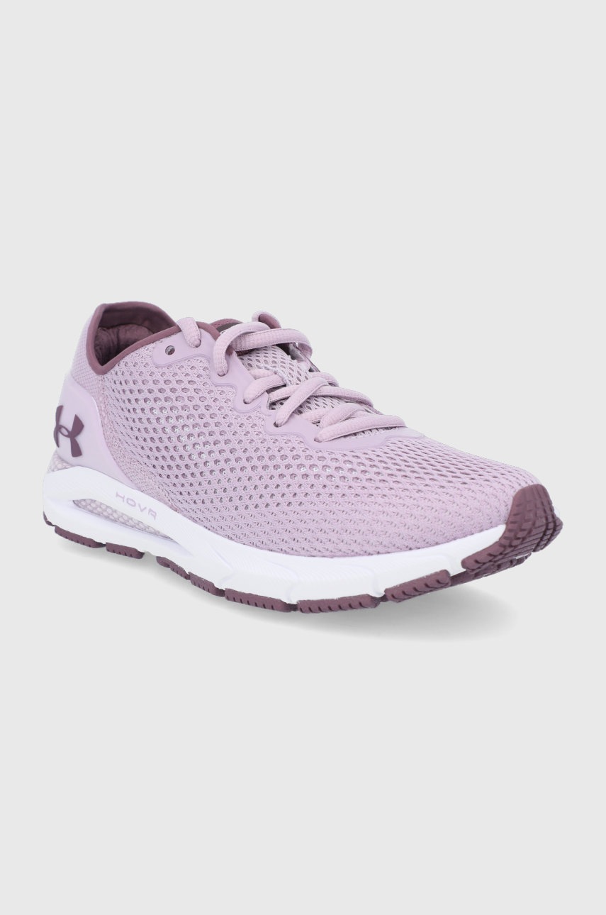

Черевики Under Armour HOVR Sonic 4 3023559 колір рожевий на плоскому ходу