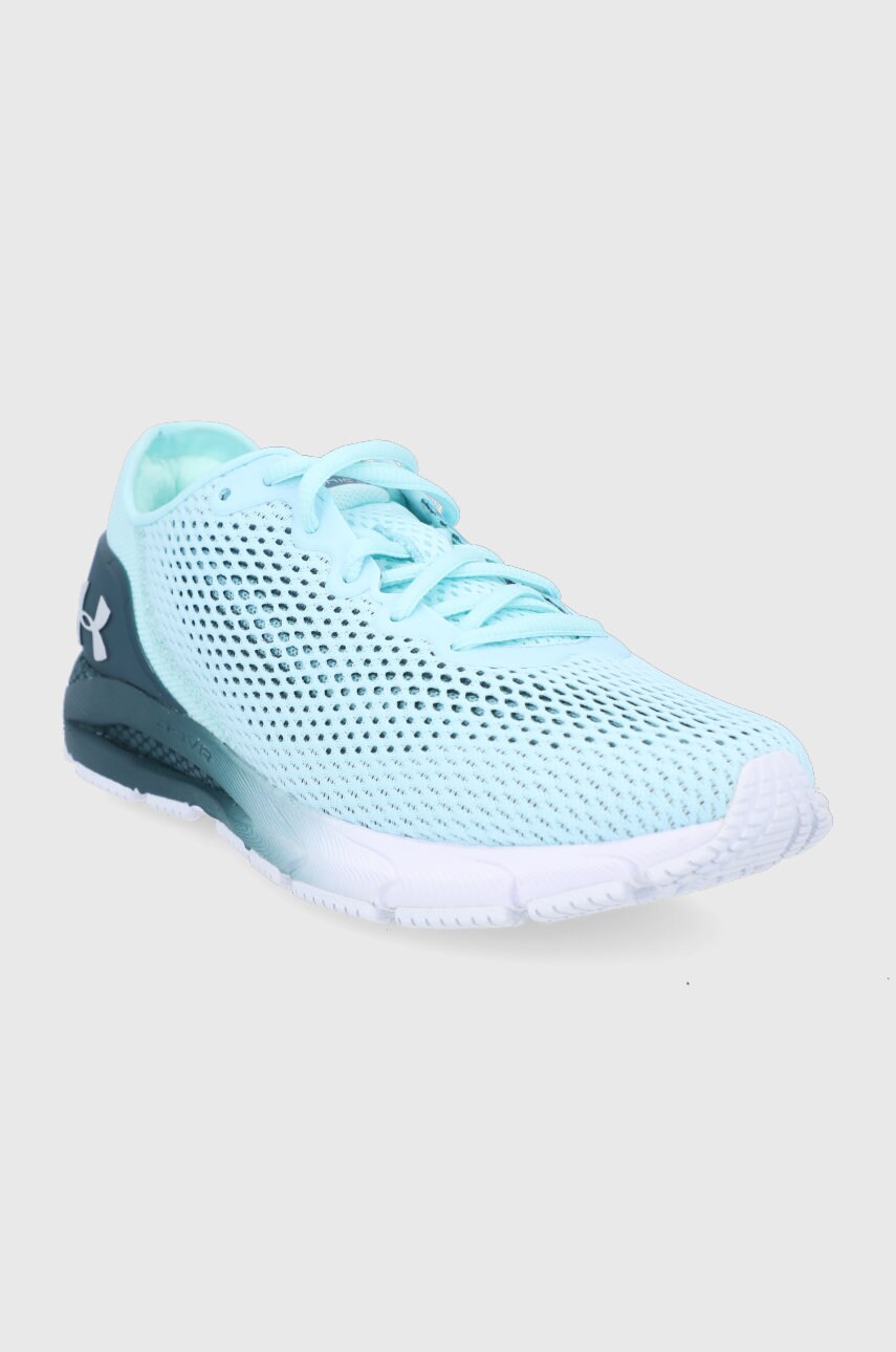 

Черевики Under Armour HOVR Sonic 4 колір зелений на плоскому ходу