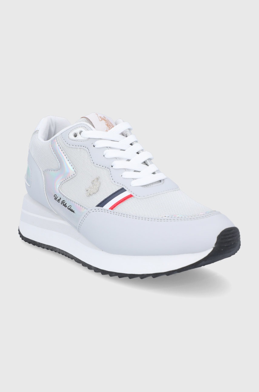 

Ботинки U.S. Polo Assn. цвет серый на платформе
