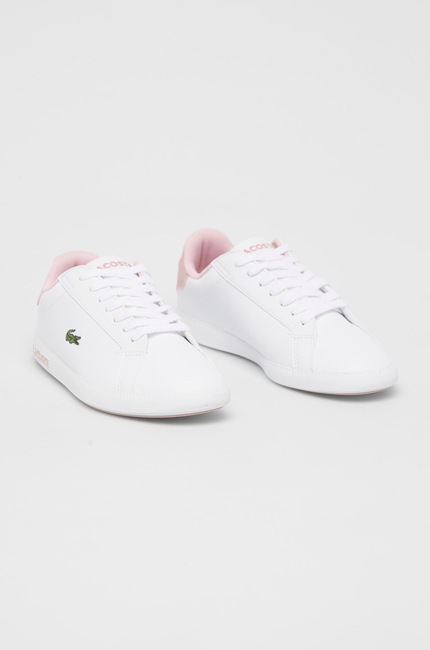 

Детские ботинки Lacoste цвет белый
