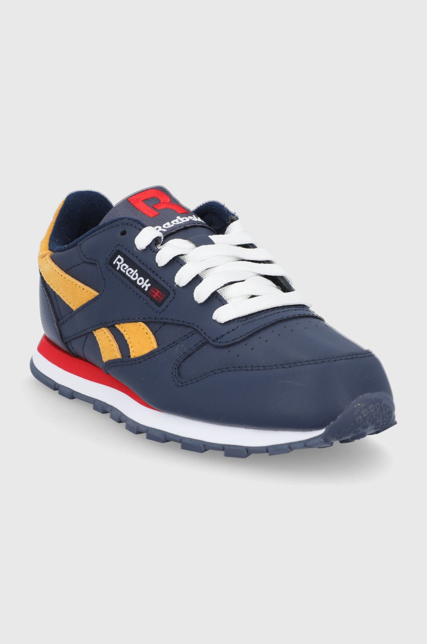 

Дитячі черевики Reebok Classic CL LTHR G58359 колір синій
