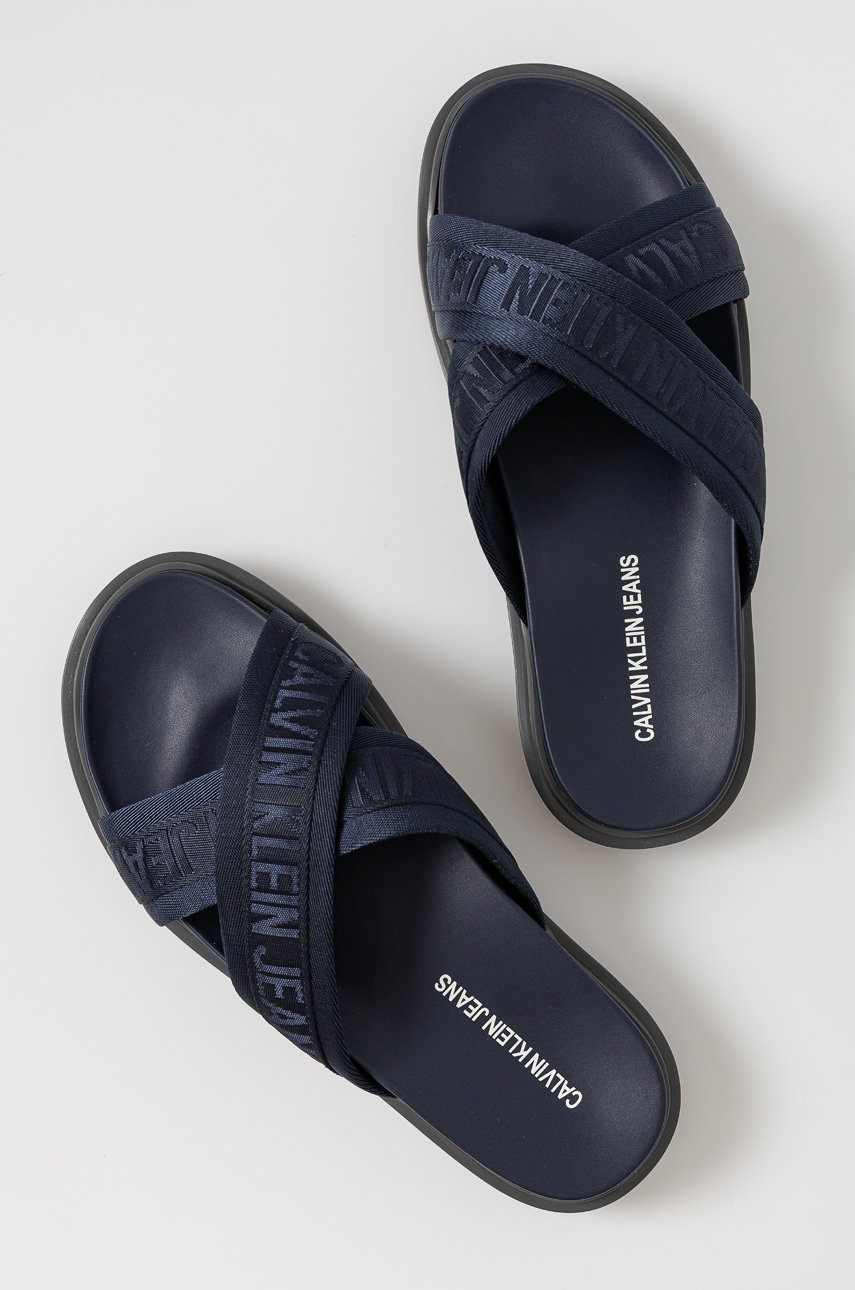 

Шлепанцы Calvin Klein Jeans мужские цвет синий