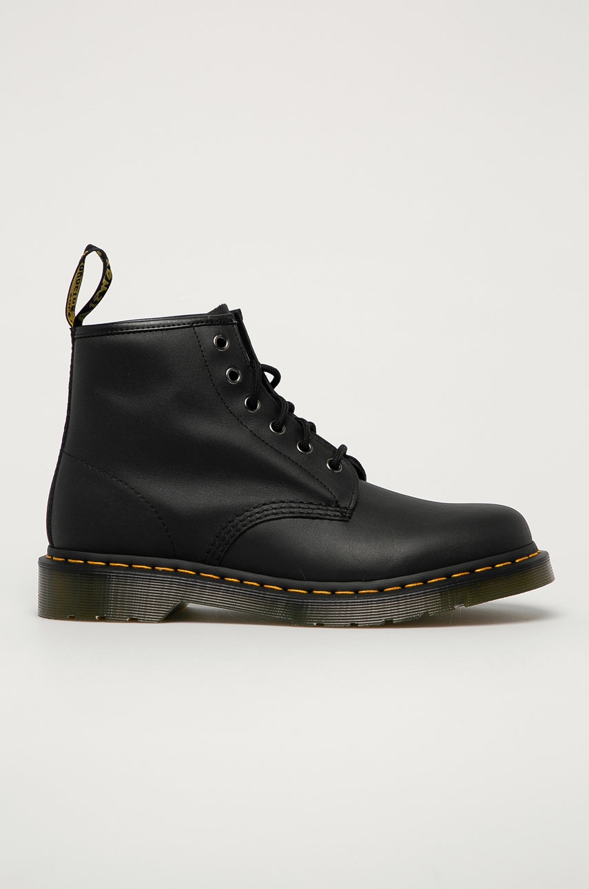 Dr. Martens bocanci de piele 101 bărbați, culoarea negru DM26409001.101-Black