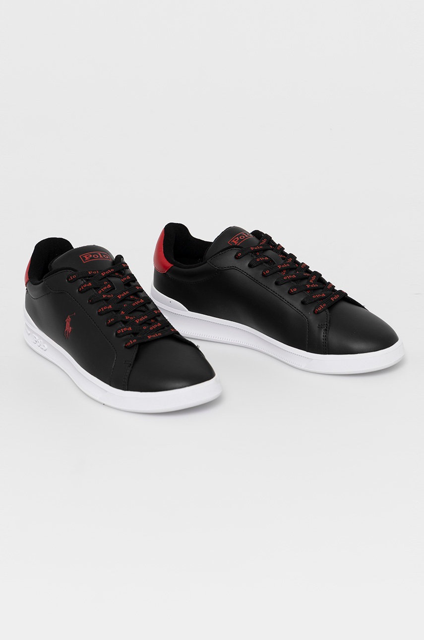 

Кожаные ботинки Polo Ralph Lauren цвет чёрный