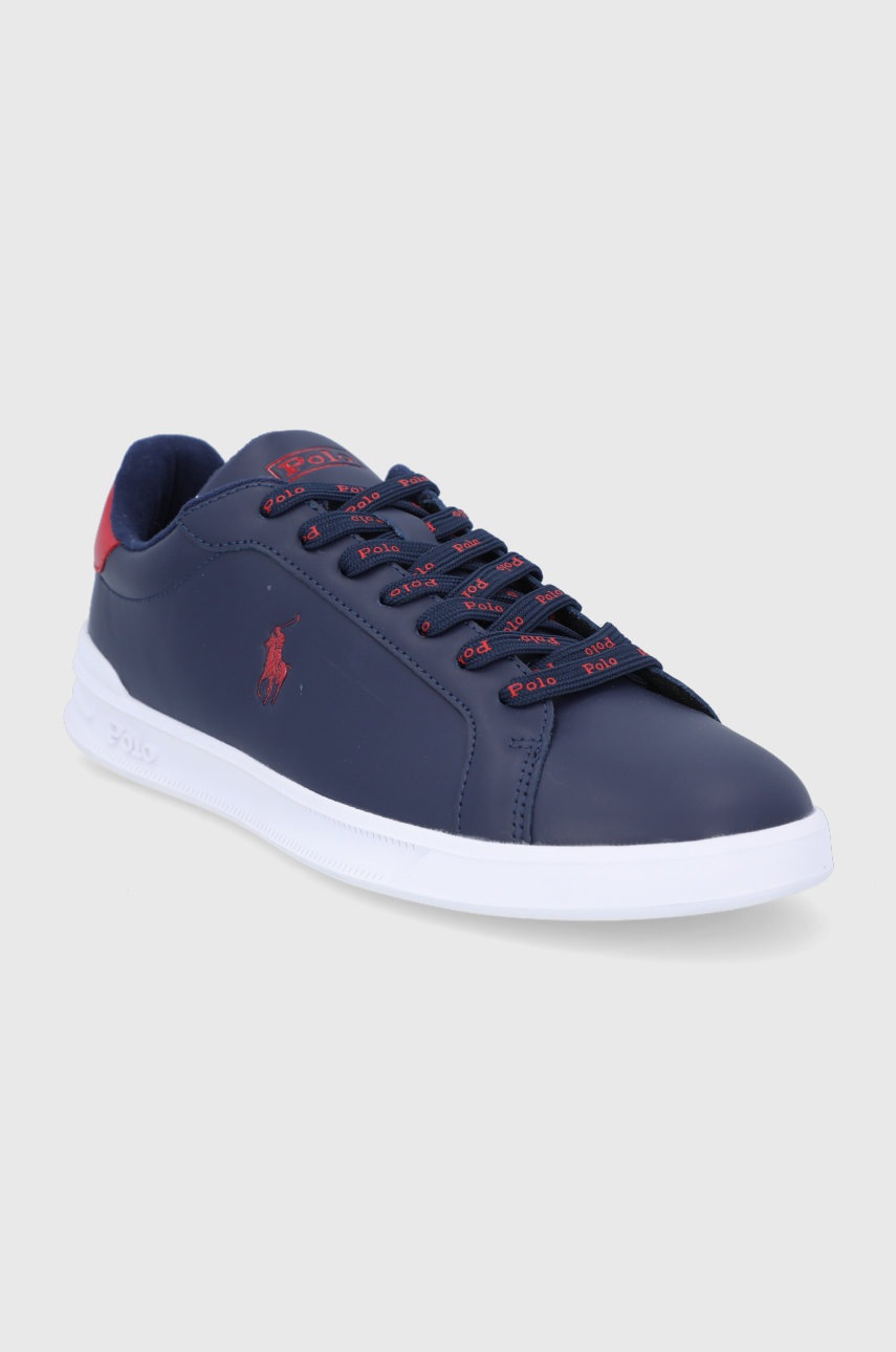 

Кожаные ботинки Polo Ralph Lauren цвет синий