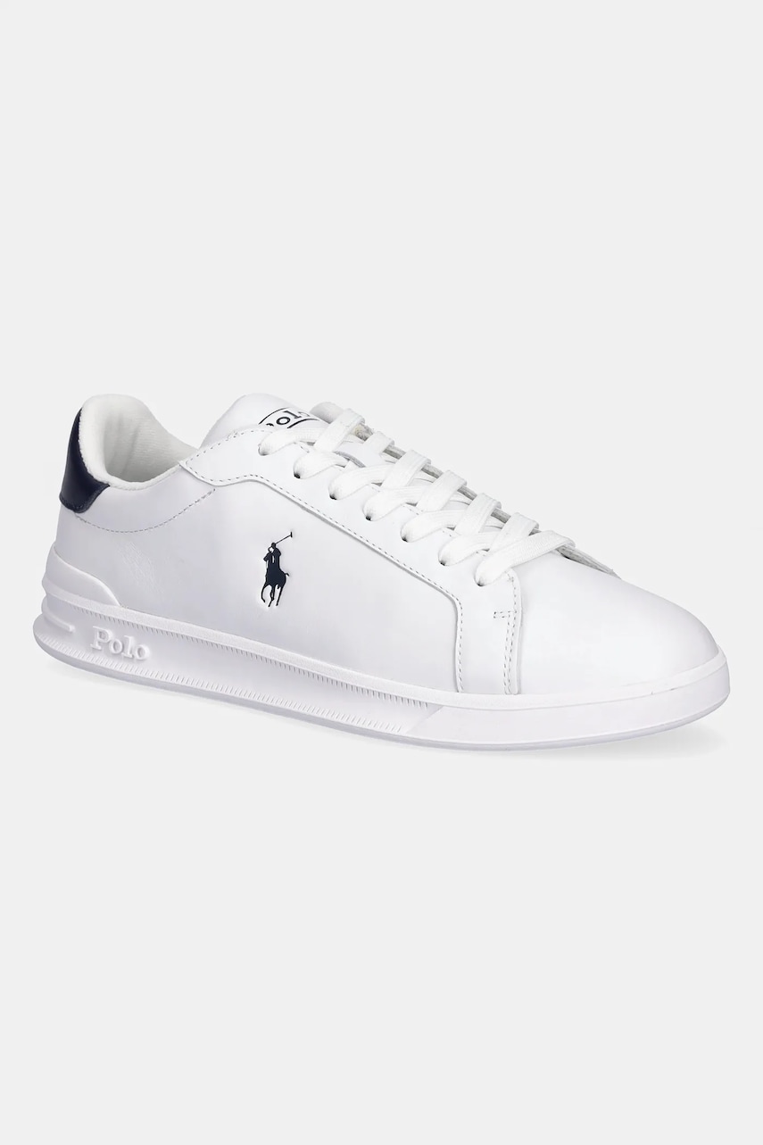 

Кожени обувки Polo Ralph Lauren Hrt Ct II в бяло 809829824003, Бял
