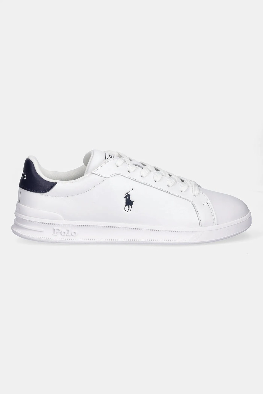 Кожаные ботинки Polo Ralph Lauren Hrt Ct II цвет белый 809829824003