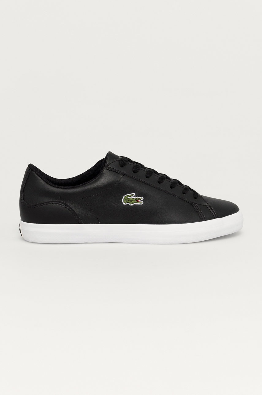 

Кожени обувки Lacoste в бяло, Черен