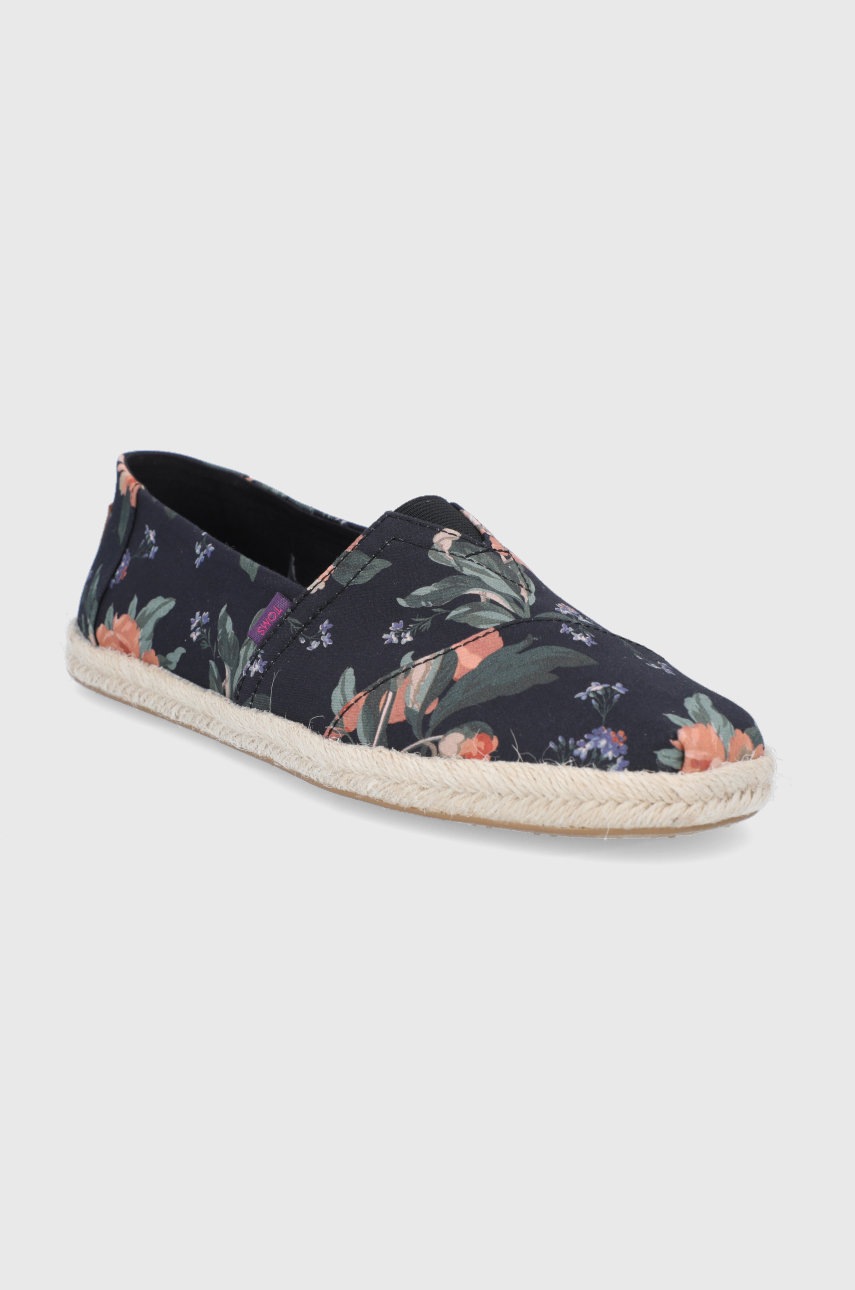 

Еспадрилі Toms ALPARGATA ROPE колір чорний