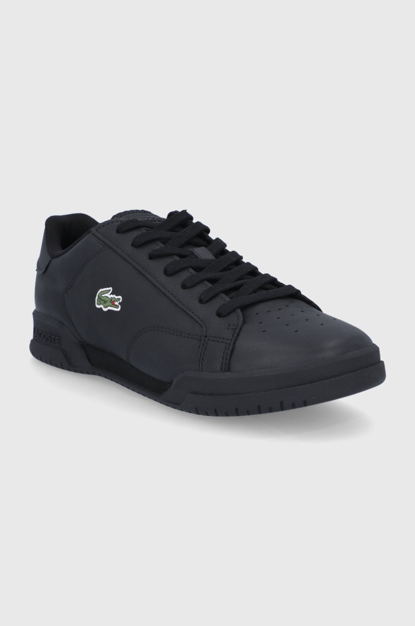 

Кожаные ботинки Lacoste цвет чёрный
