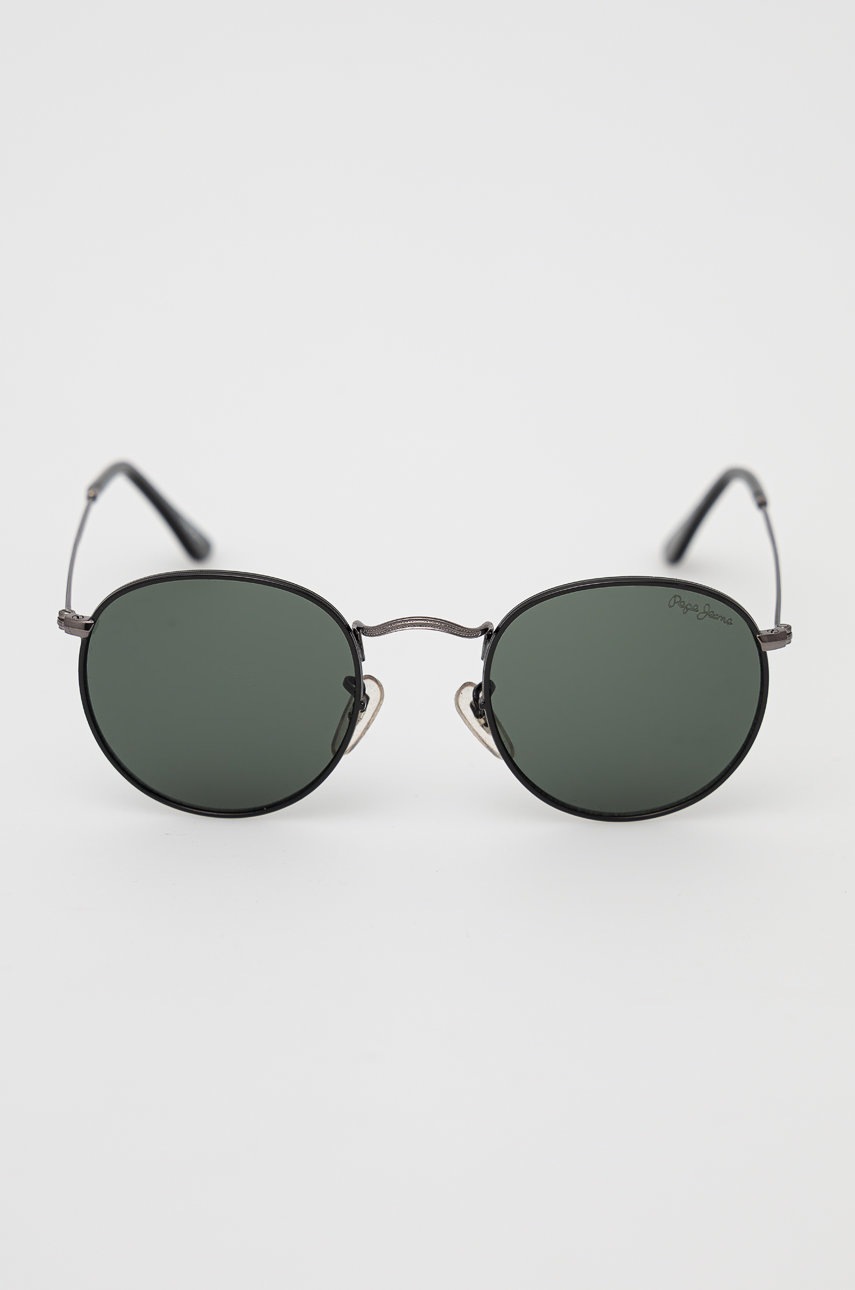 

Сонцезахисні окуляри Pepe Jeans Rounded Slim Frame чоловічі колір чорний