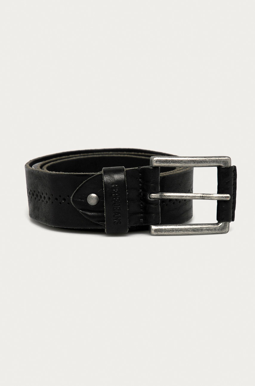

Pepe Jeans - Кожаный ремень Hadson, Чёрный