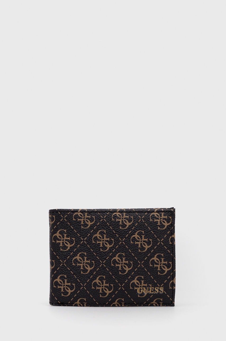 

Портфейл Guess мъжки в кафяво, Кафяв