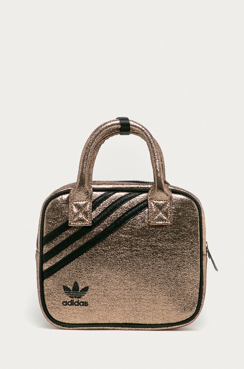 Adidas Originals Plecak damski kolor złoty mały gładki
