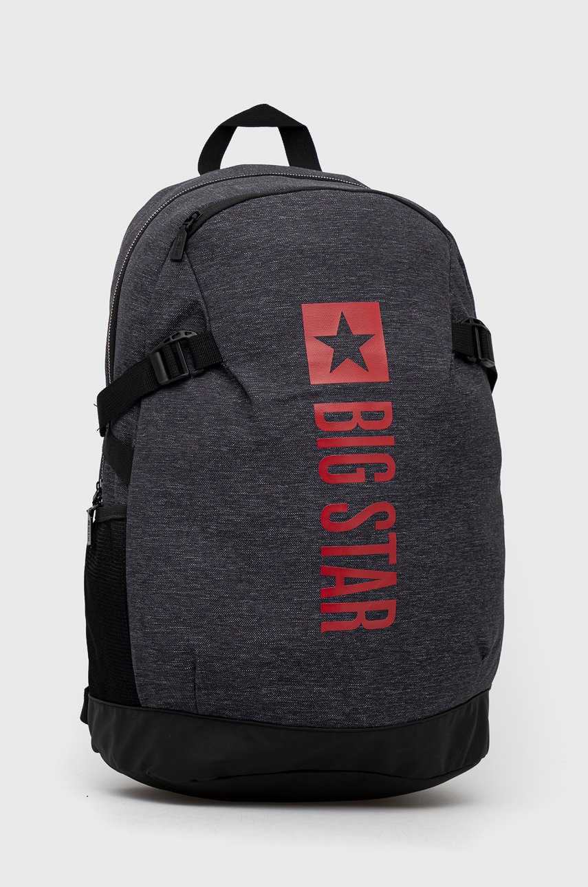 

Рюкзак Big Star Accessories колір сірий великий з принтом