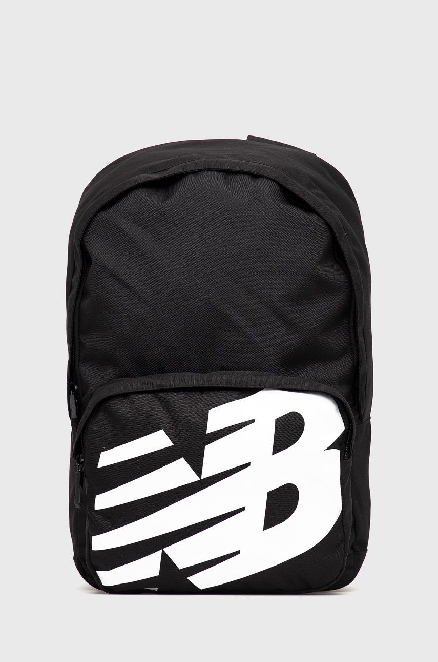 New Balance Plecak kolor czarny duży z nadrukiem