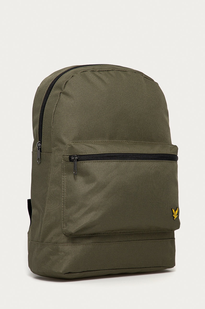 

Рюкзак Lyle & Scott колір зелений великий гладкий