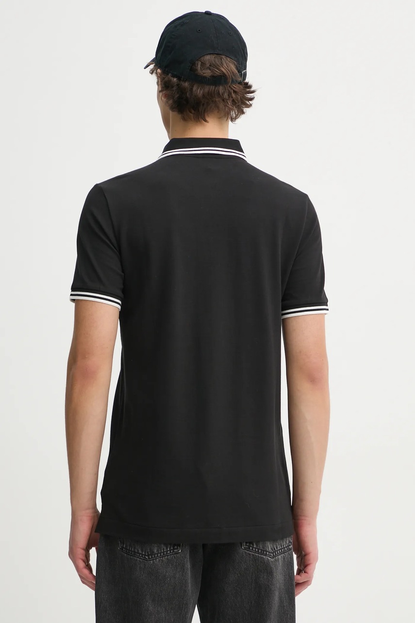 Поло G-Star Raw чоловічий колір чорний однотонний 