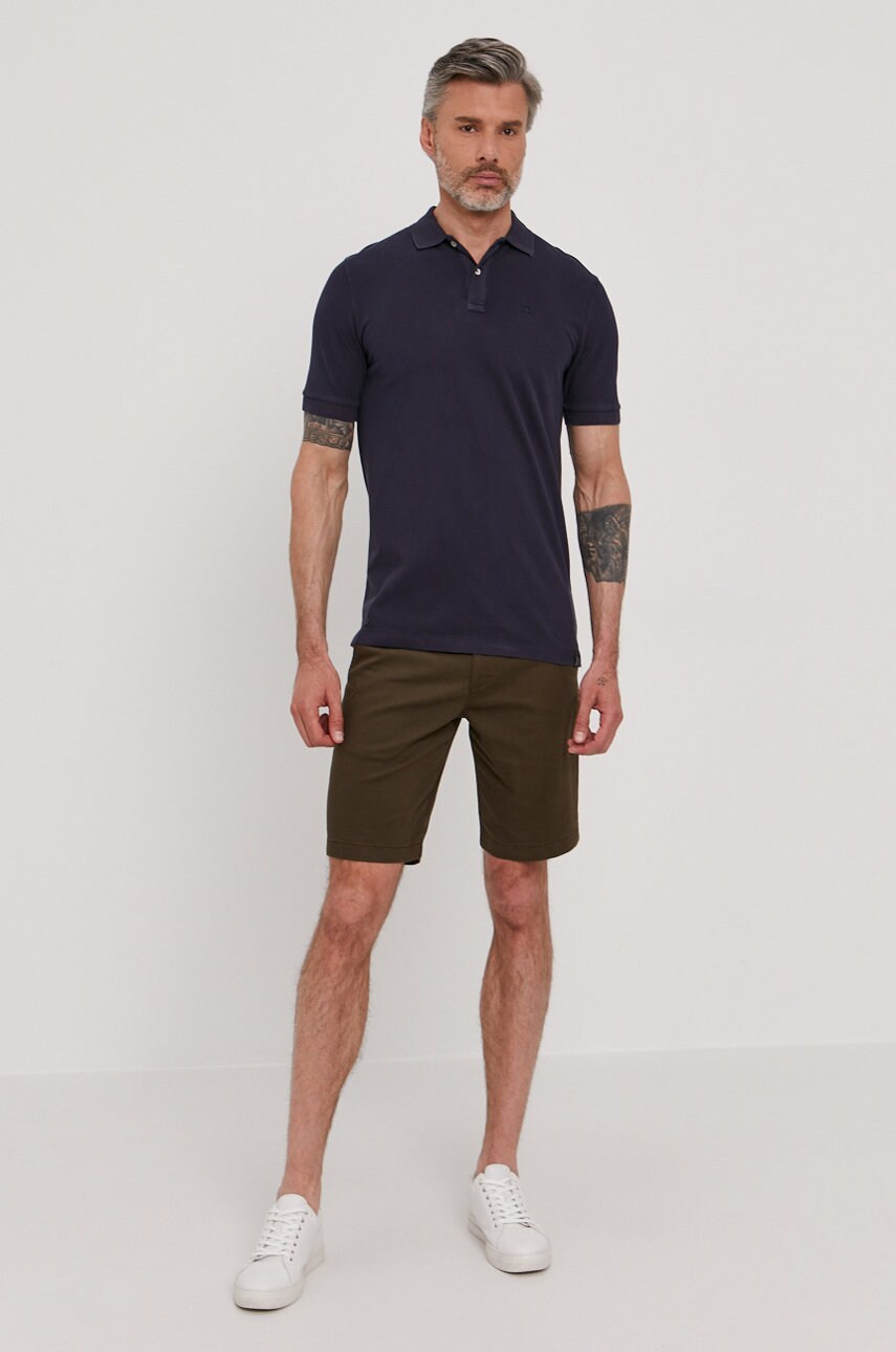 

Поло Scotch & Soda чоловіче колір синій гладкий