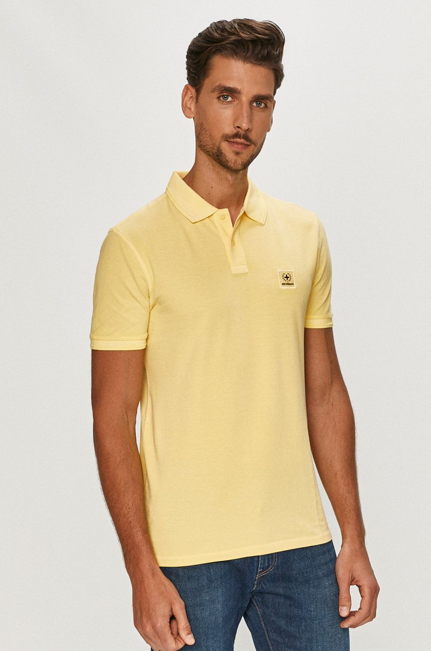 Strellson Tricou Polo culoarea galben 2023 ❤️ Pret Super answear imagine noua 2022