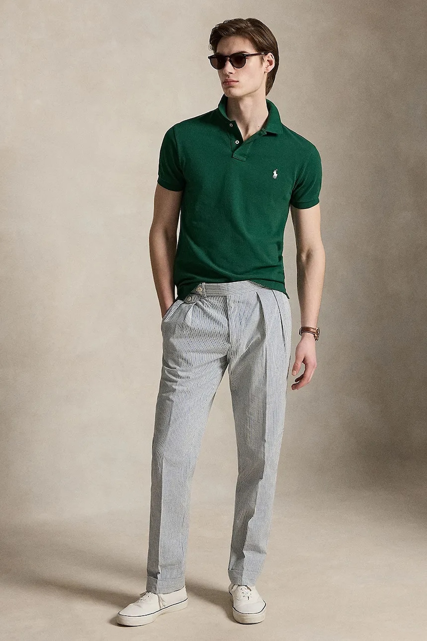Polo Ralph Lauren polo tričko pánske bavlnené