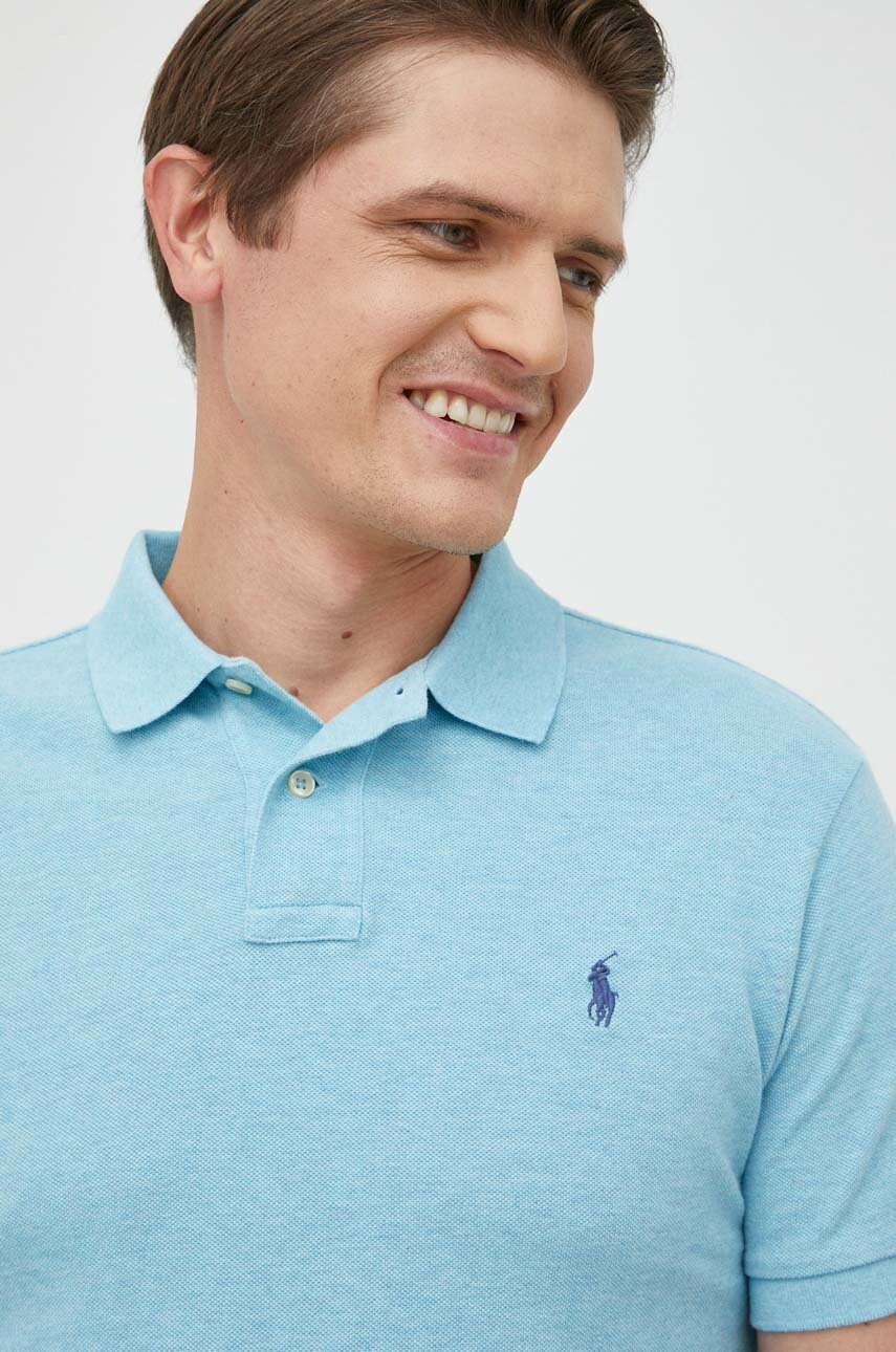

Хлопковое поло Polo Ralph Lauren однотонный