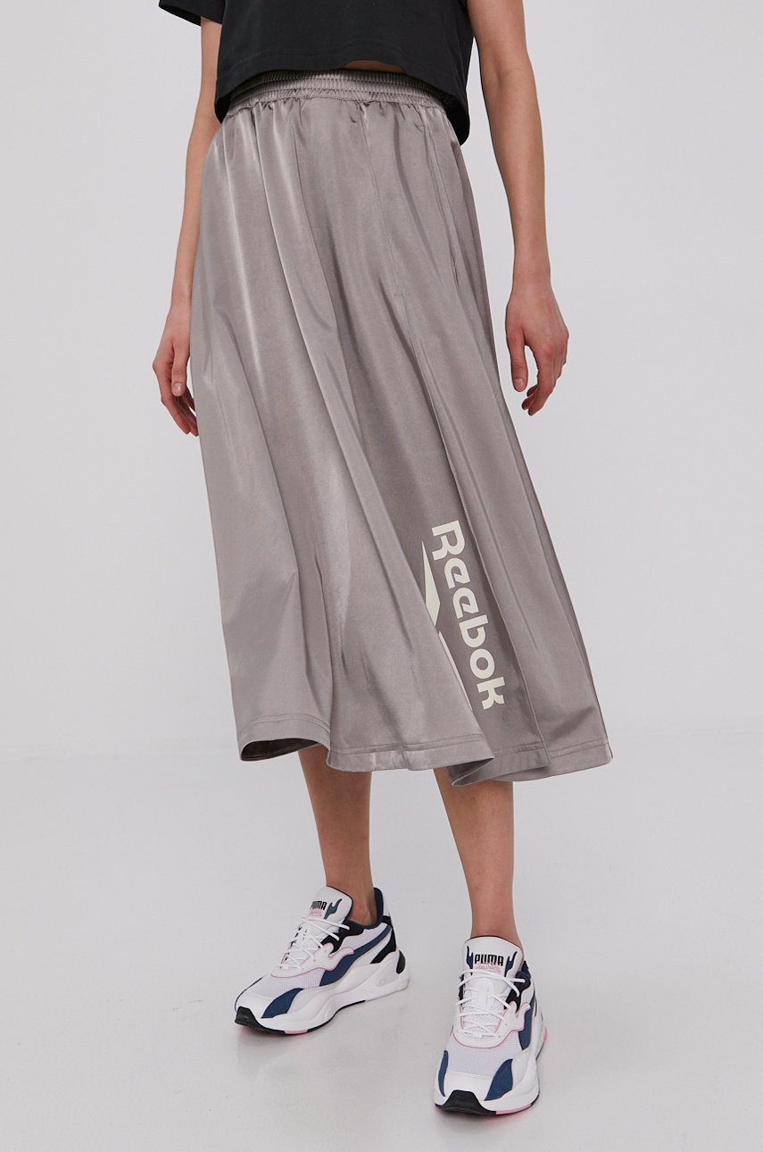 

Спідниця Reebok Classic GJ4946 колір сірий mini розкльошена