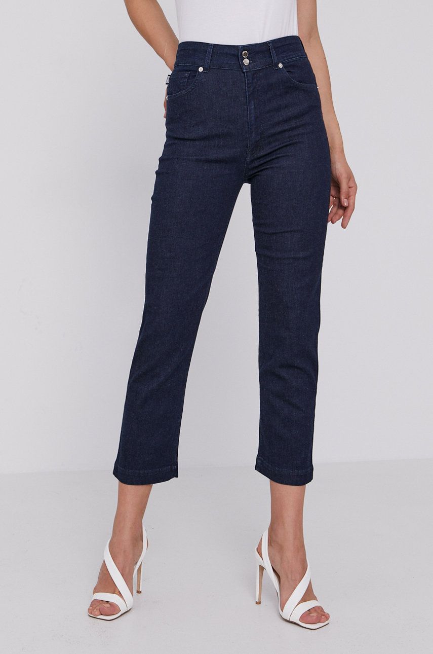 Love Moschino Jeans femei, high waist ANSWEAR ANSWEAR