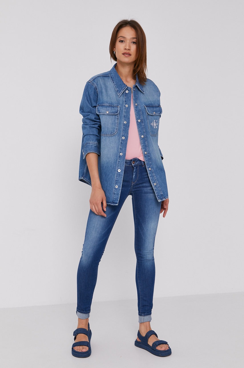 

Джинсы Pepe Jeans Pixie женские цвет средняя посадка